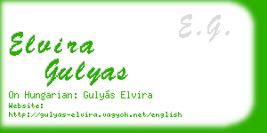 elvira gulyas business card